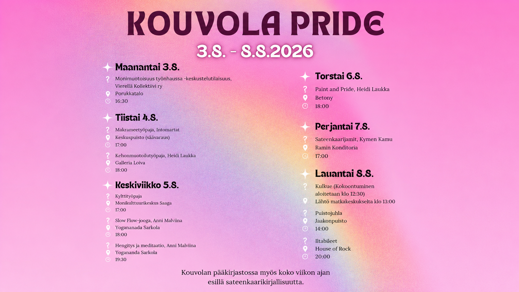 Kouvola PRIDE viikko
